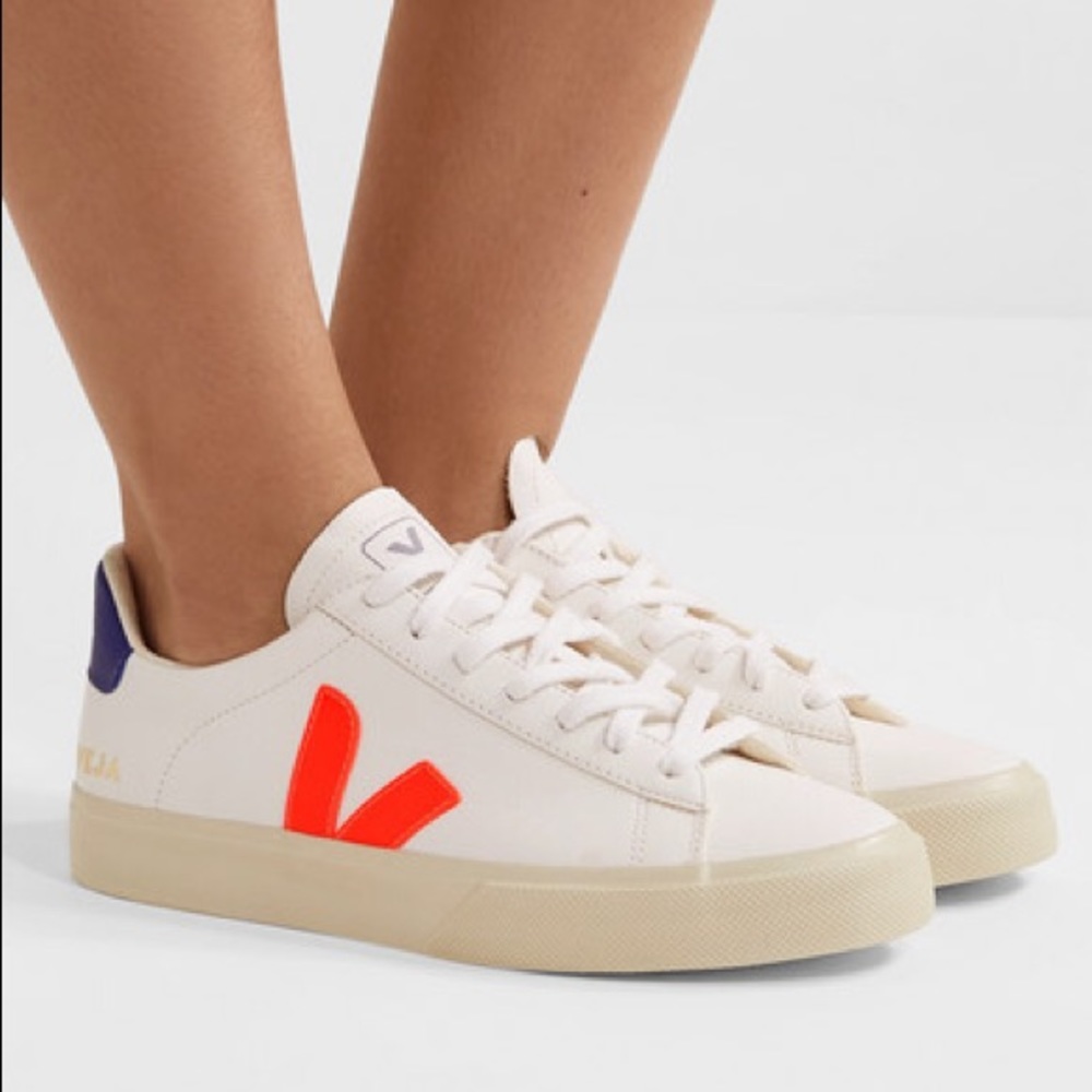 Veja Campo textured-leather sneakers